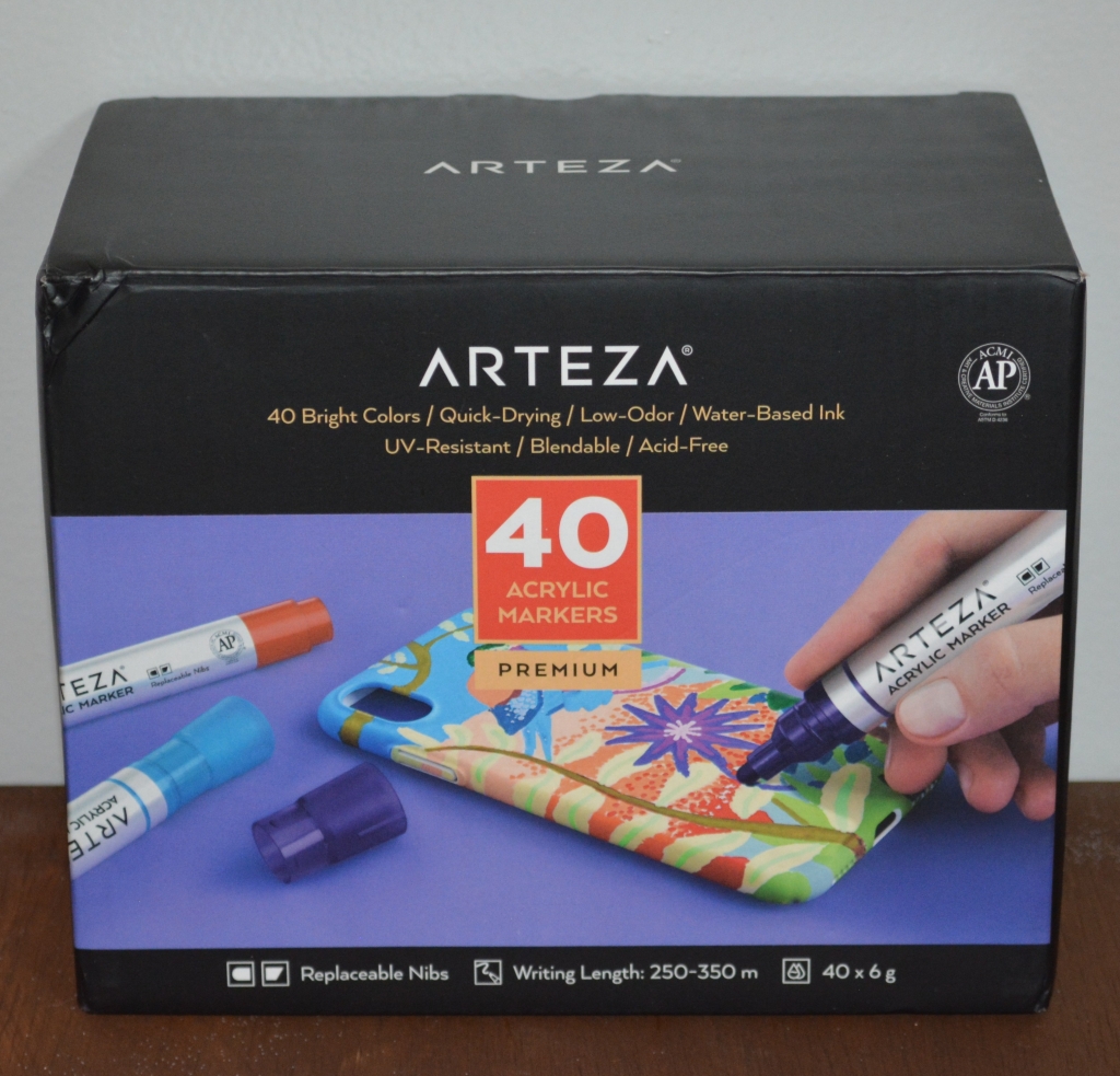 ARTEZA Acrylic Paint Markers Pack of 3 A202 True Red 1 Thin and 2